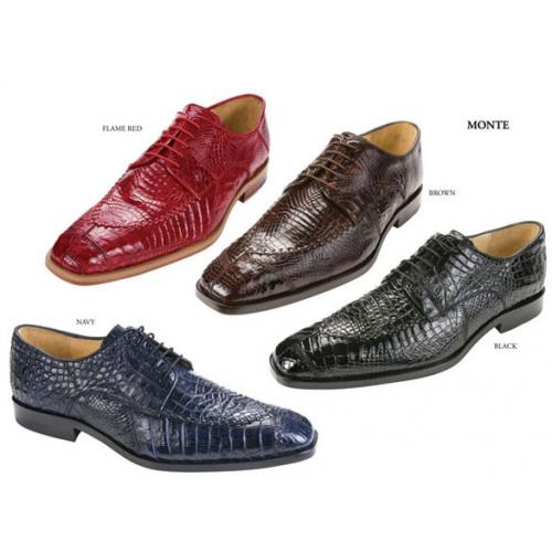 Belvedere "Monte 8011" Genuine Alligator Shoes